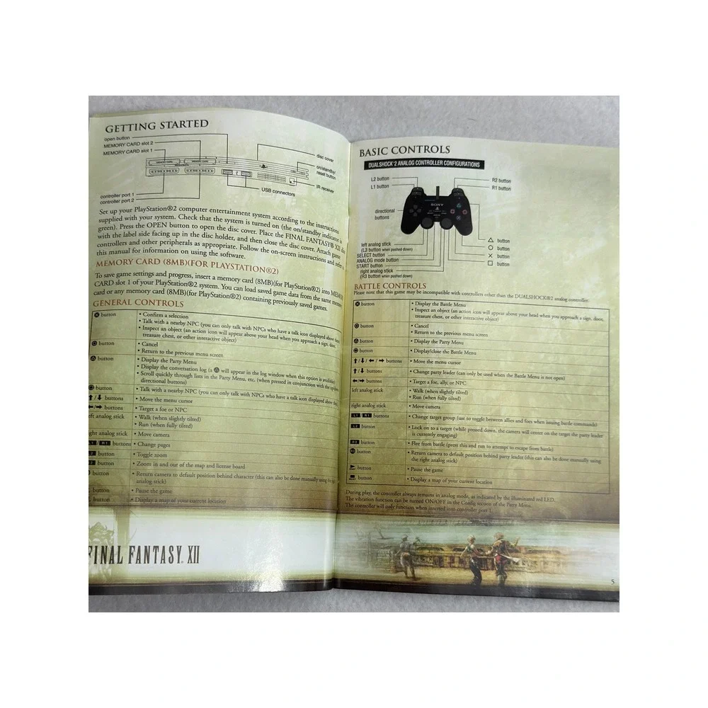 Final Fantasy XII Collector's Edition PS2 Steelbook CIB 2 Disc Manual Reg Card